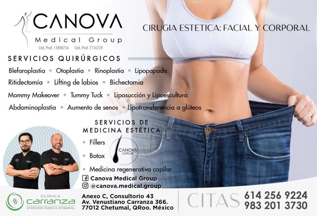 canova MEDICINA ESTETICA CANOVA dr antonio palacios cirugia plastica chetumal